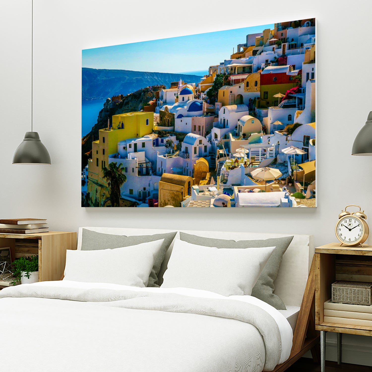 Oia Santorini. by Haris Kavalla on GIANT ART - blue photo manipulation