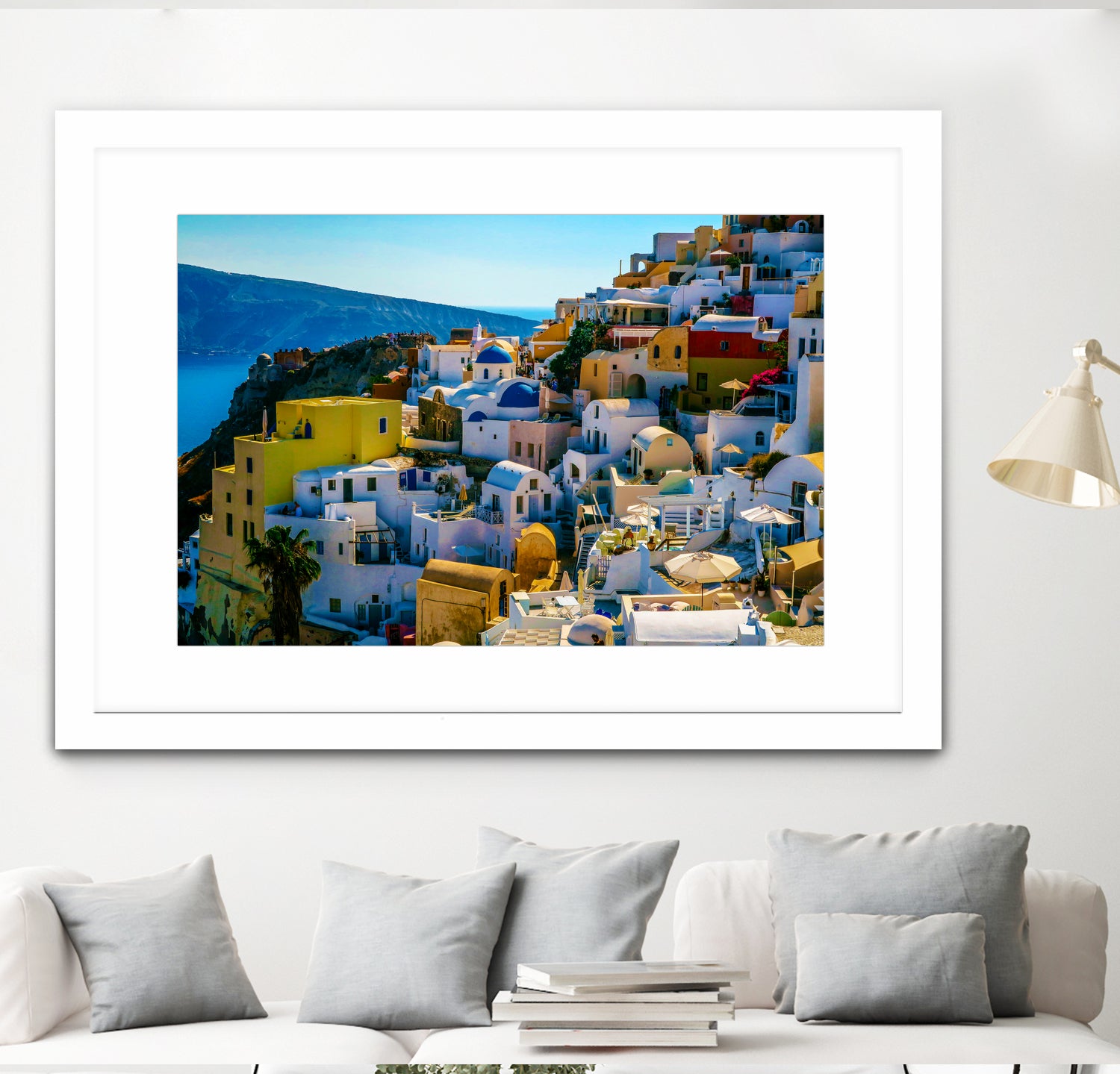 Oia Santorini. by Haris Kavalla on GIANT ART - blue photo manipulation