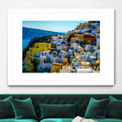 Oia Santorini. by Haris Kavalla on GIANT ART - blue photo manipulation