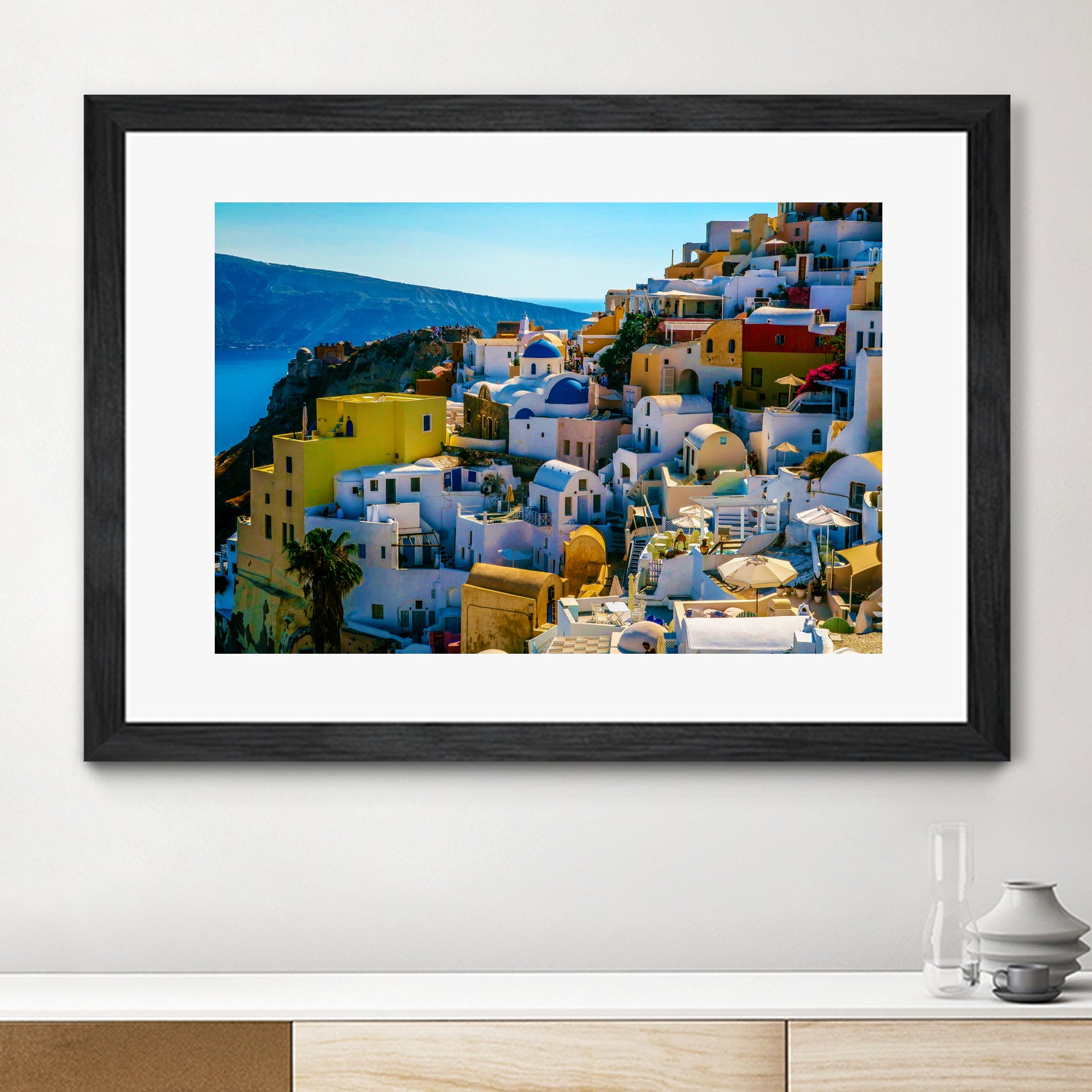 Oia Santorini. by Haris Kavalla on GIANT ART - blue photo manipulation