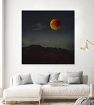 blood moon rising by Dirk Wüstenhagen on GIANT ART - orange photo manipulation