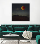 blood moon rising by Dirk Wüstenhagen on GIANT ART - orange photo manipulation