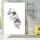 MARCUS AURELIUS ANTONINUS AUGUSTUS / black / white by Daniel Coulmann on GIANT ART - white digital drawing