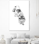 MARCUS AURELIUS ANTONINUS AUGUSTUS / black / white by Daniel Coulmann on GIANT ART - white digital drawing