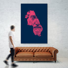 MARCUS AURELIUS ANTONINUS AUGUSTUS / blue / red by Daniel Coulmann on GIANT ART - blue digital drawing