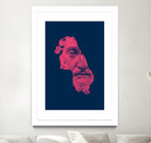 MARCUS AURELIUS ANTONINUS AUGUSTUS / blue / red by Daniel Coulmann on GIANT ART - blue digital drawing