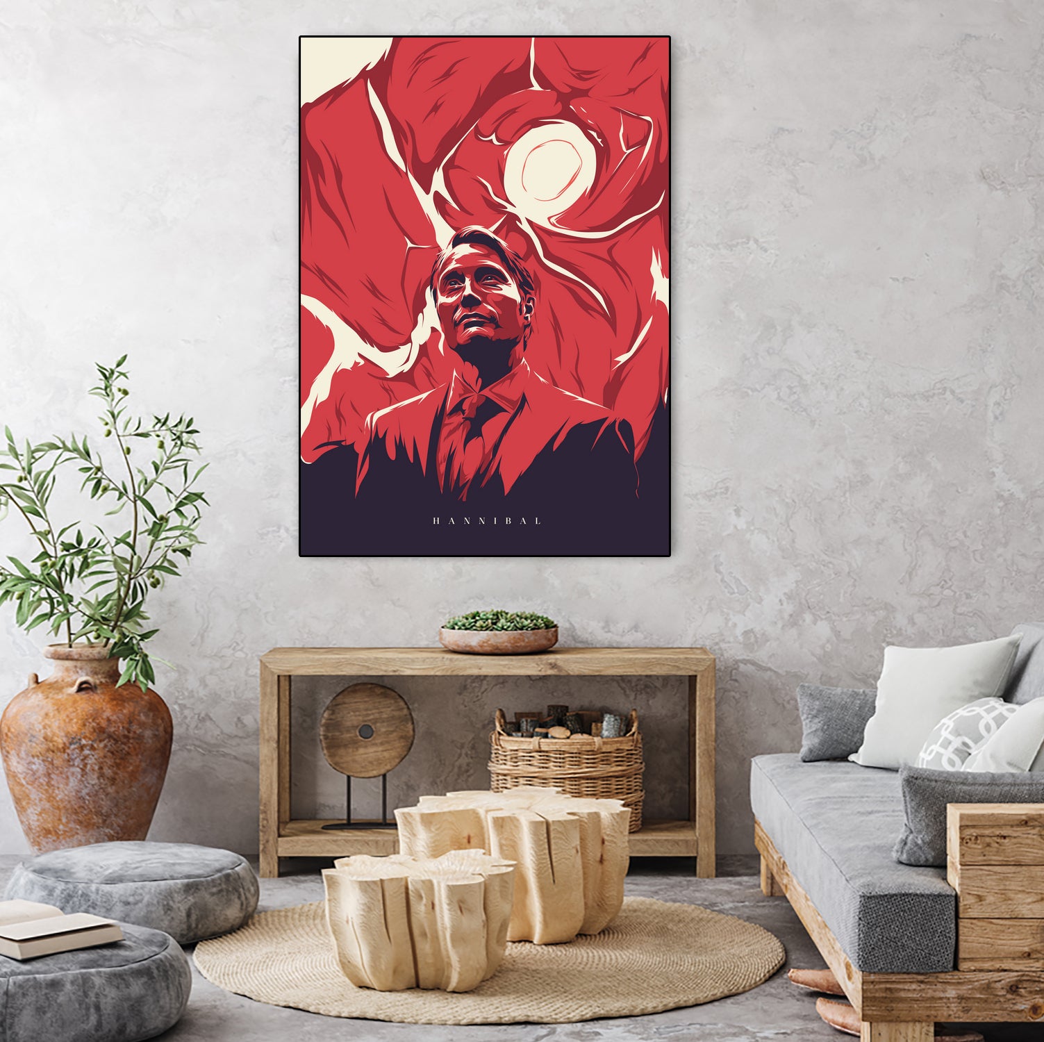 Hannibal by Tibor Lovas on GIANT ART - red vector illustration