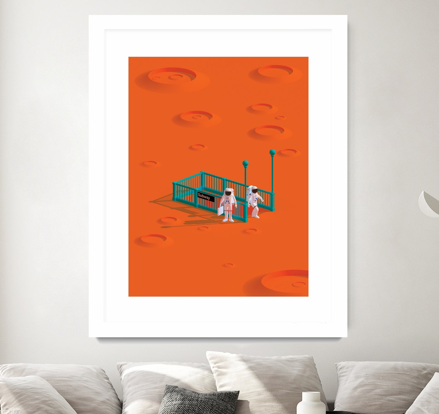 mars station by frederic peault on GIANT ART - orange 3d art