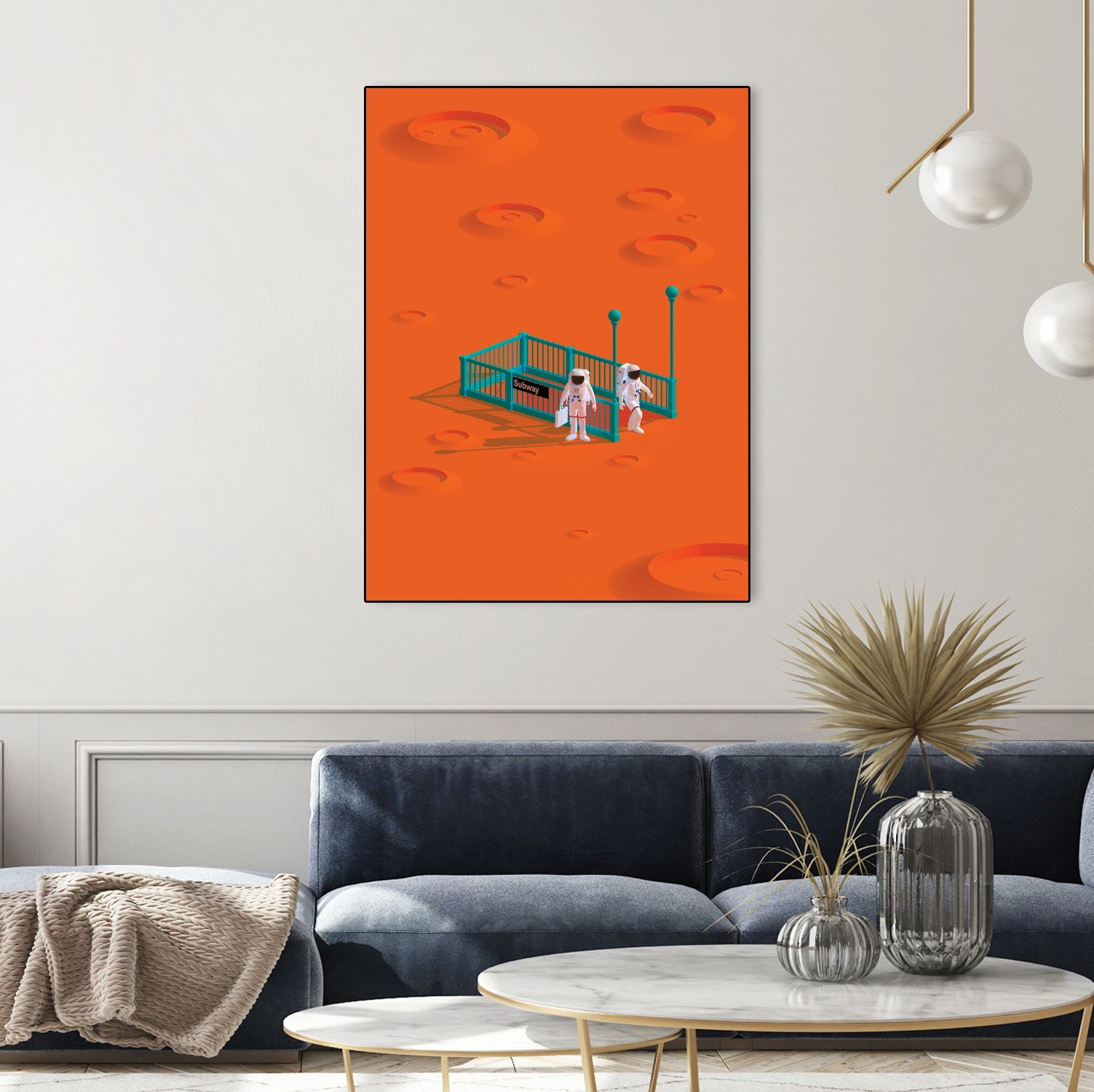 mars station by frederic peault on GIANT ART - orange 3d art