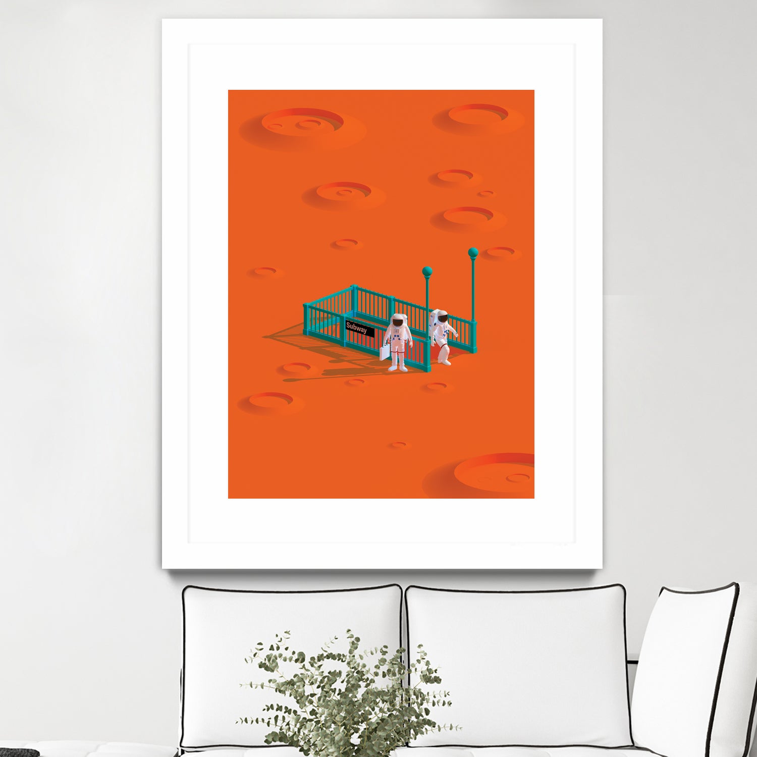 mars station by frederic peault on GIANT ART - orange 3d art