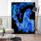 wizard-in-blue by Brian Blasgund on GIANT ART - green digital painting