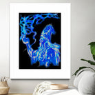 wizard-in-blue by Brian Blasgund on GIANT ART - green digital painting