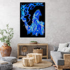 wizard-in-blue by Brian Blasgund on GIANT ART - green digital painting