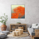 Summer Palm Leaves, Orange by Jiri Svetlik on GIANT ART - orange digital painting