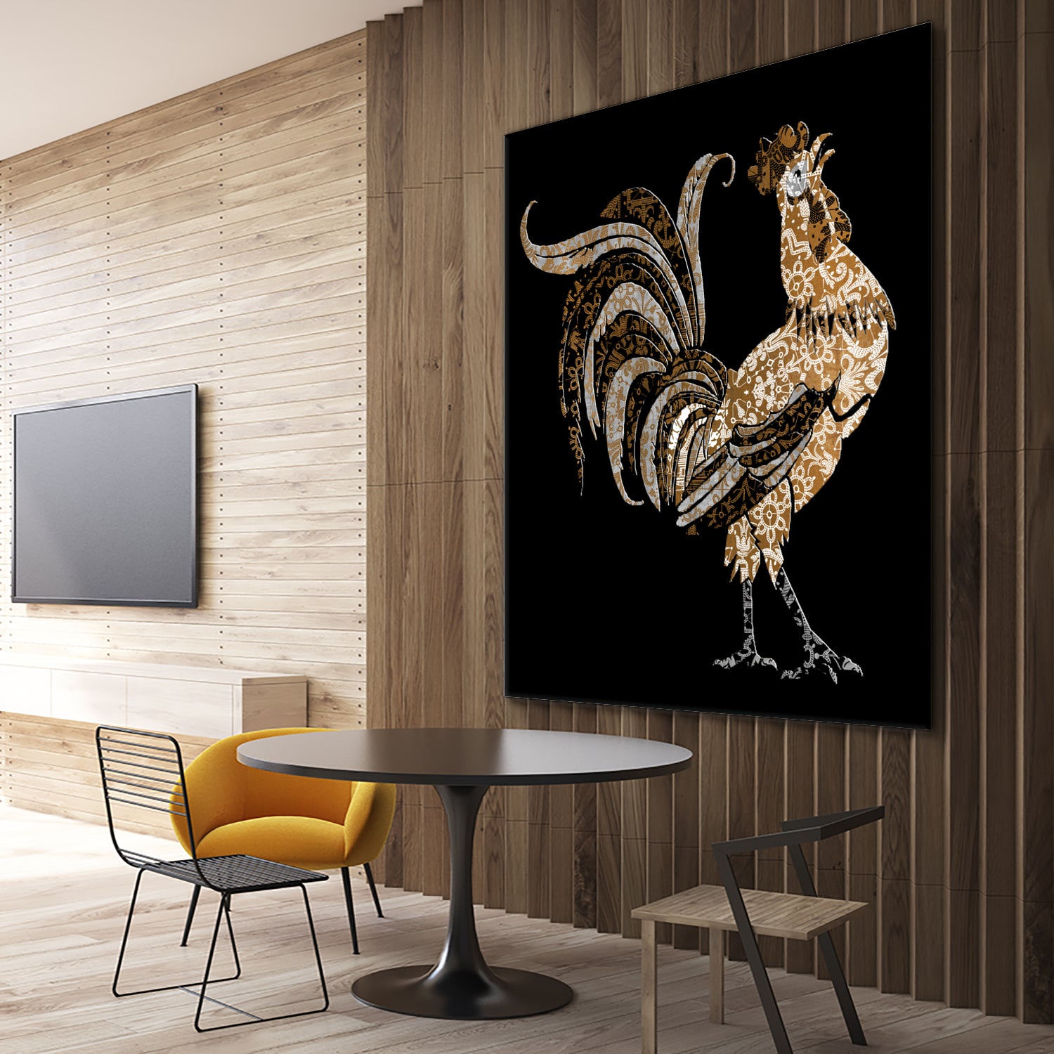 Le Coq Gaulois (The Gallic Rooster) by Diego Taborda on GIANT ART - white digital drawing