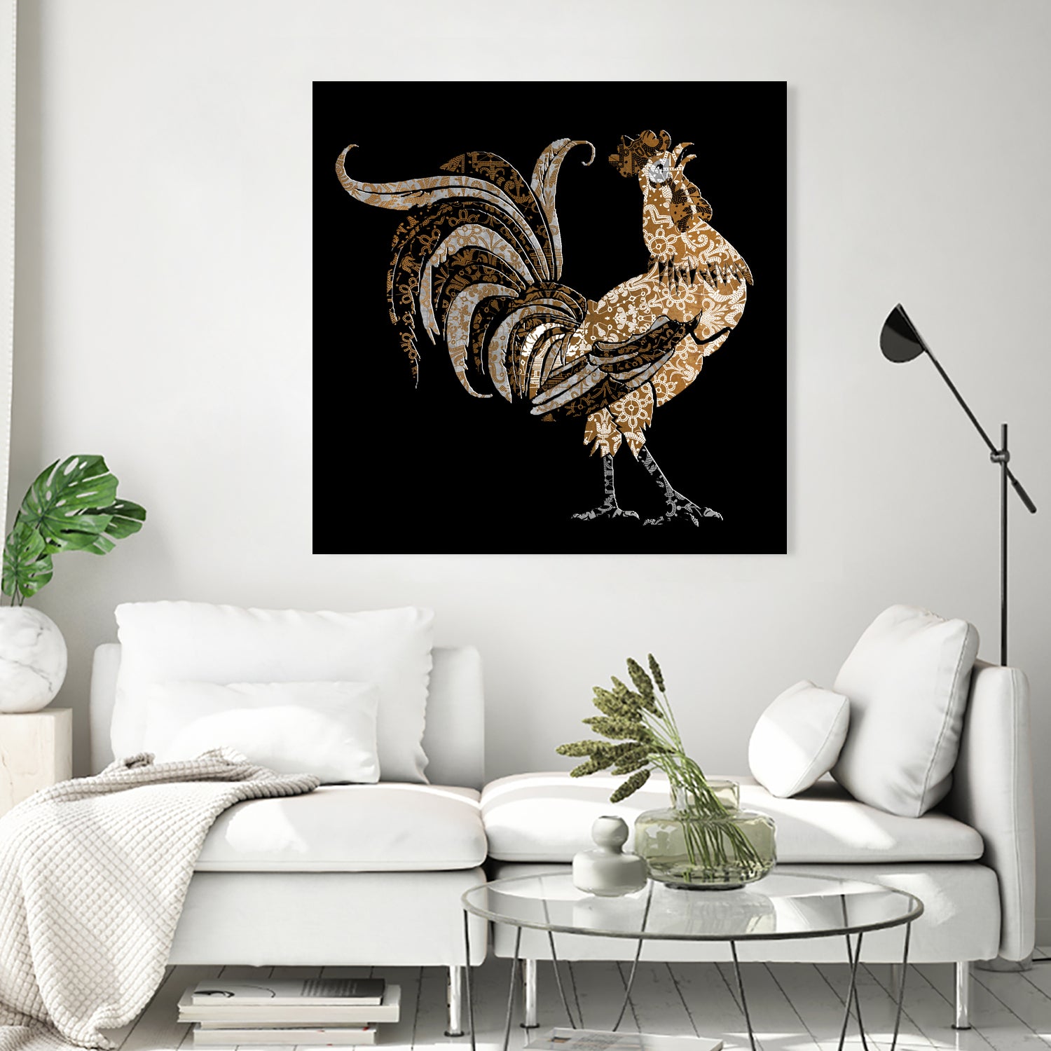 Le Coq Gaulois (The Gallic Rooster) by Diego Taborda on GIANT ART - white digital drawing