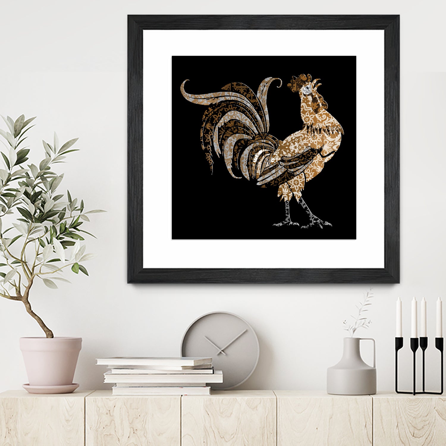 Le Coq Gaulois (The Gallic Rooster) by Diego Taborda on GIANT ART - white digital drawing