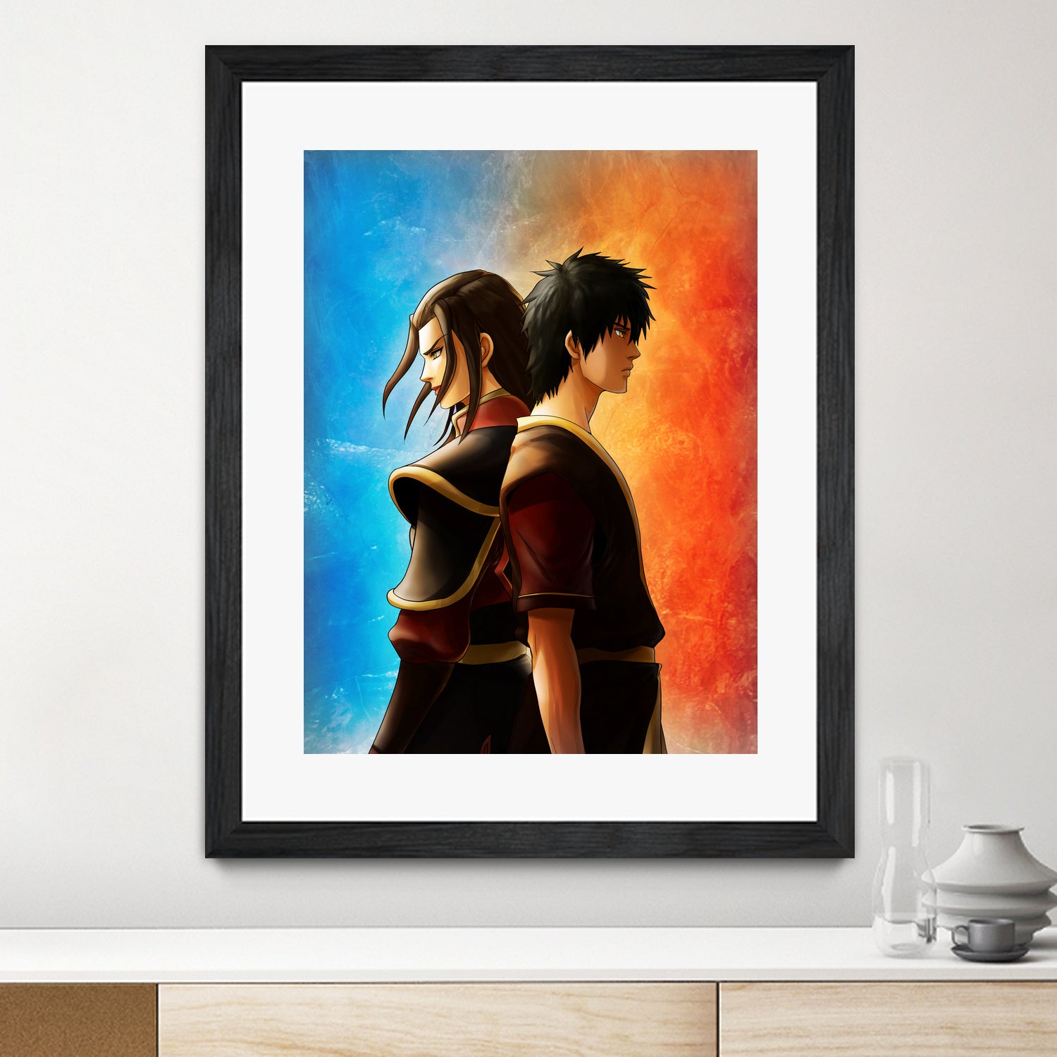 Azula Zuko Artwork by MCAshe 24 on GIANT ART - orange digital painting