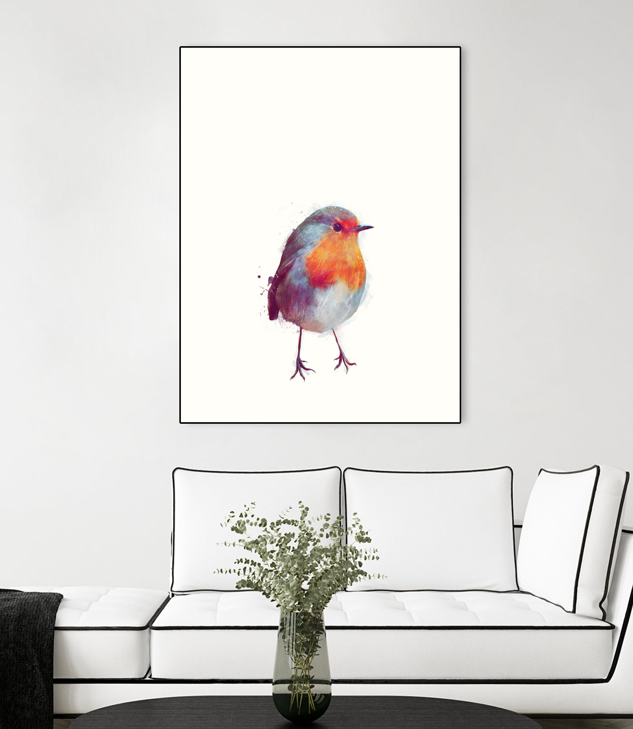 Winter Robin by Amy Hamilton on GIANT ART - digital painting