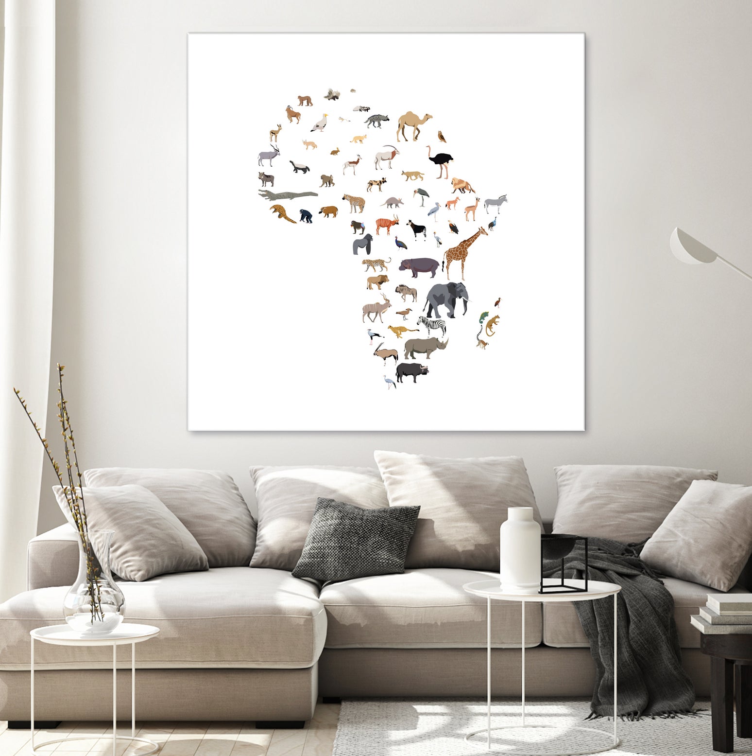 Wild Africa by Rodrigo Esparza-Salas on GIANT ART - white vector illustration