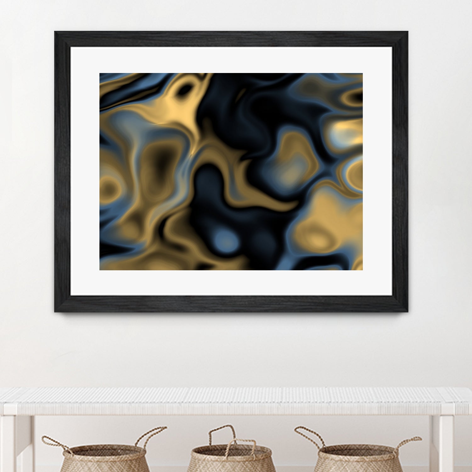 Blue Gold by christy Leigh hodgin on GIANT ART - blue digital painting