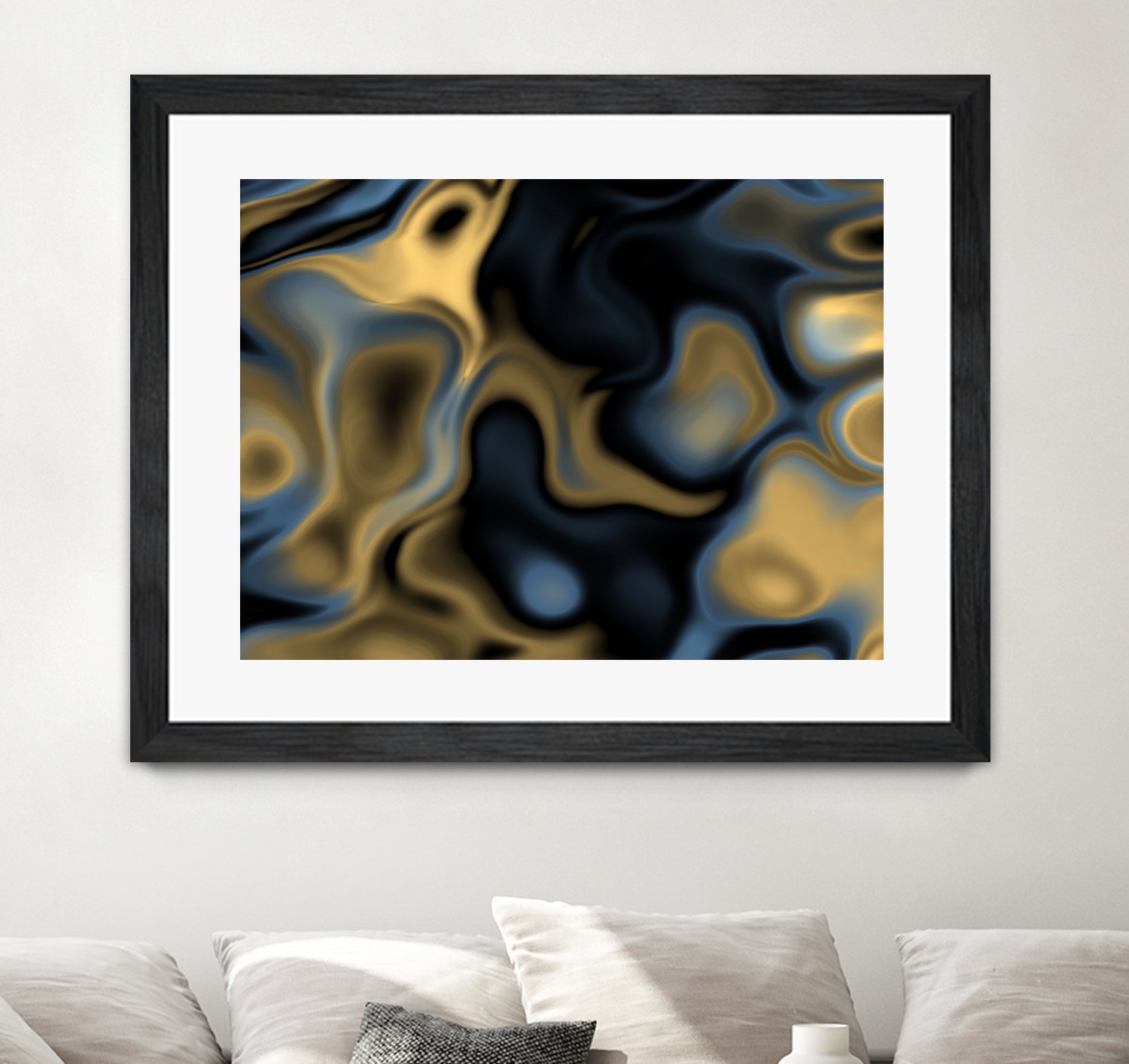 Blue Gold by christy Leigh hodgin on GIANT ART - blue digital painting