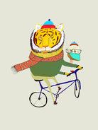 Tiger & Owl Bike by Ashley Percival on GIANT ART - digital drawing