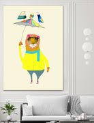 Lion With Umbrella by Ashley Percival on GIANT ART - digital drawing