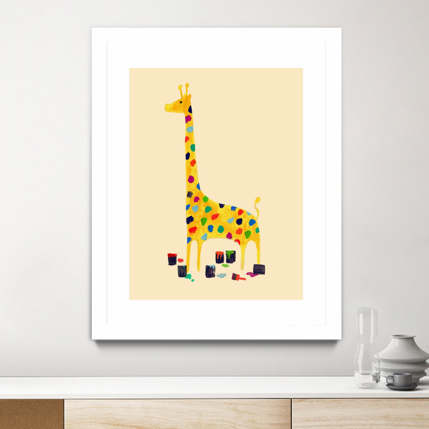 Whimsical Giraffe by Budi Satria Kompoi on GIANT ART - digital painting