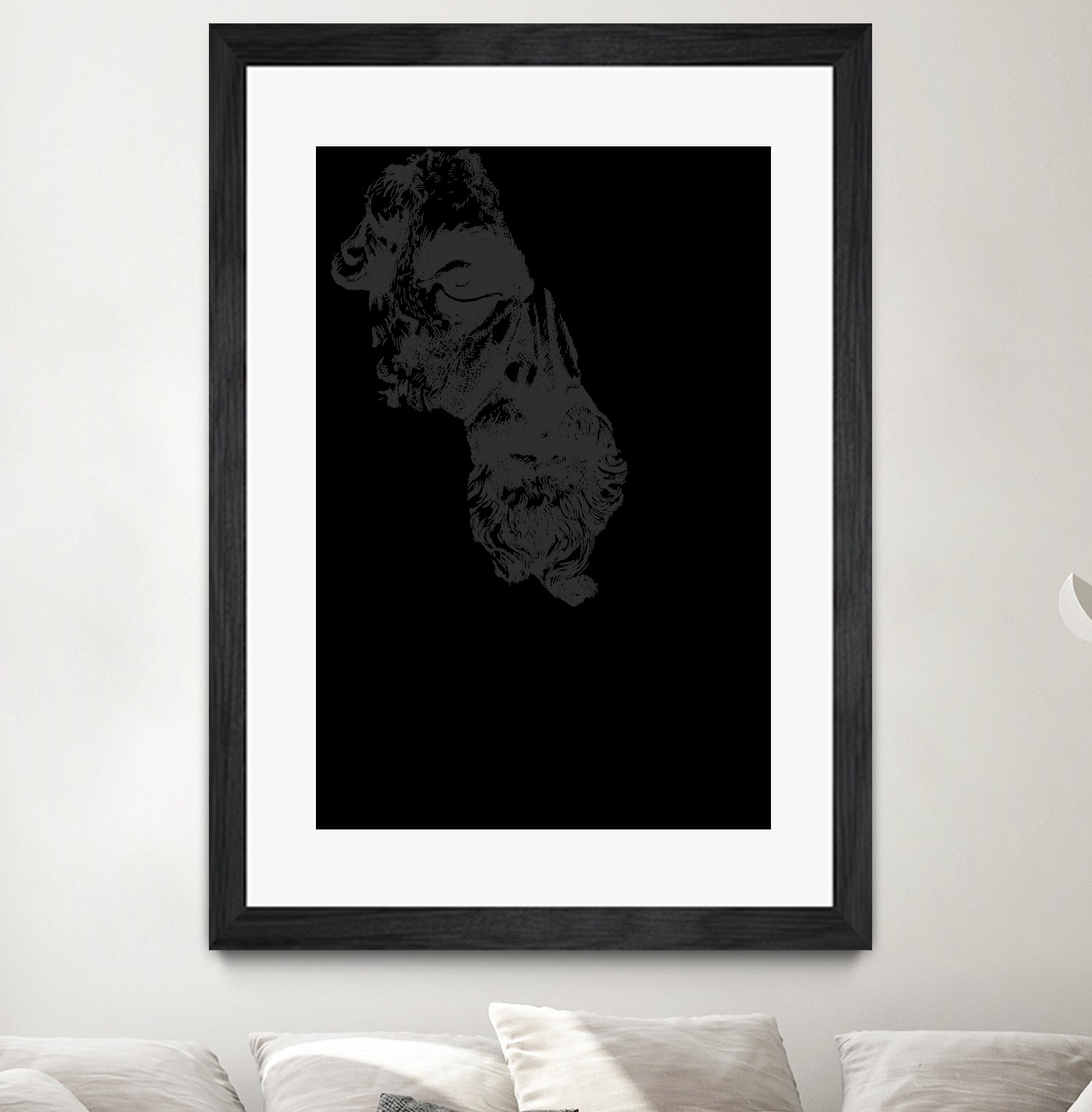 MARCUS AURELIUS ANTONINUS AUGUSTUS / black / white by Daniel Coulmann on GIANT ART - white digital drawing