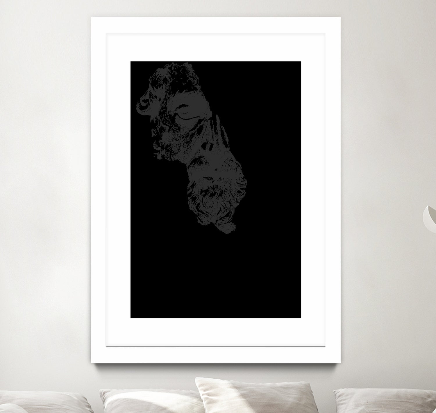 MARCUS AURELIUS ANTONINUS AUGUSTUS / black / white by Daniel Coulmann on GIANT ART - white digital drawing