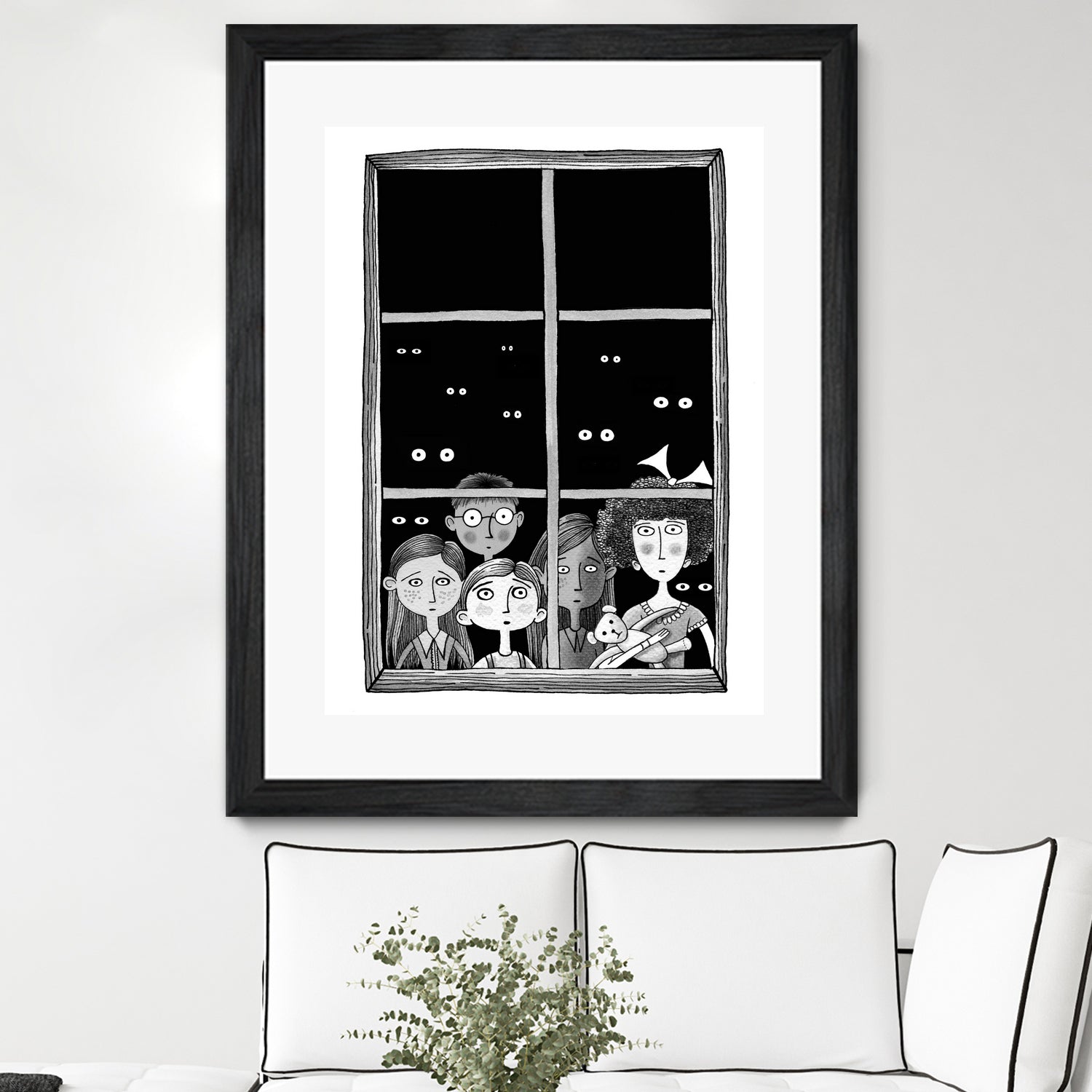 The Children in the Window by Andrew Hitchen on GIANT ART - black character design