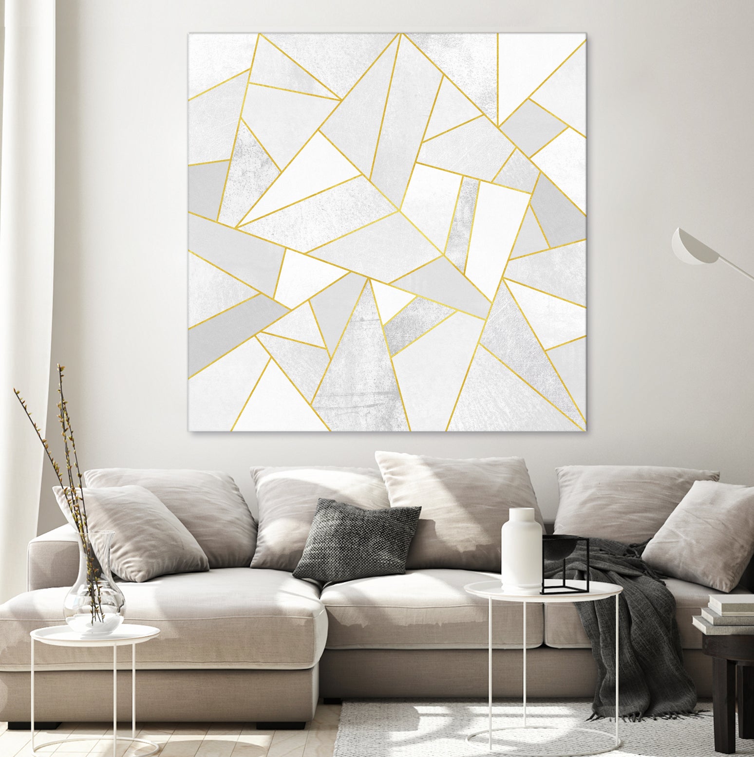 White Stone by Elisabeth Fredriksson on GIANT ART - white digital painting