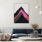 Four Mountains / Pink by Elisabeth Fredriksson on GIANT ART - pink digital painting