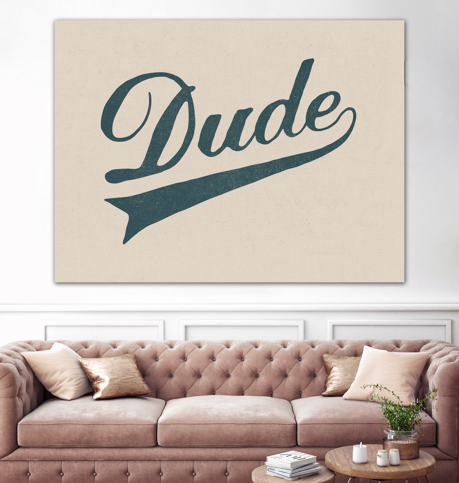 Dude by Florent Bodart on GIANT ART - brown typography