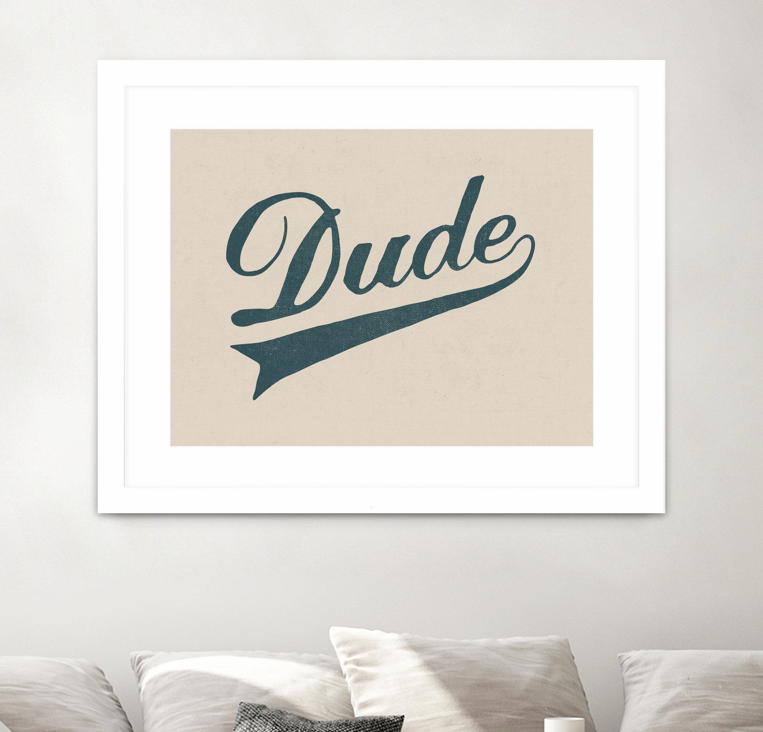 Dude by Florent Bodart on GIANT ART - brown typography