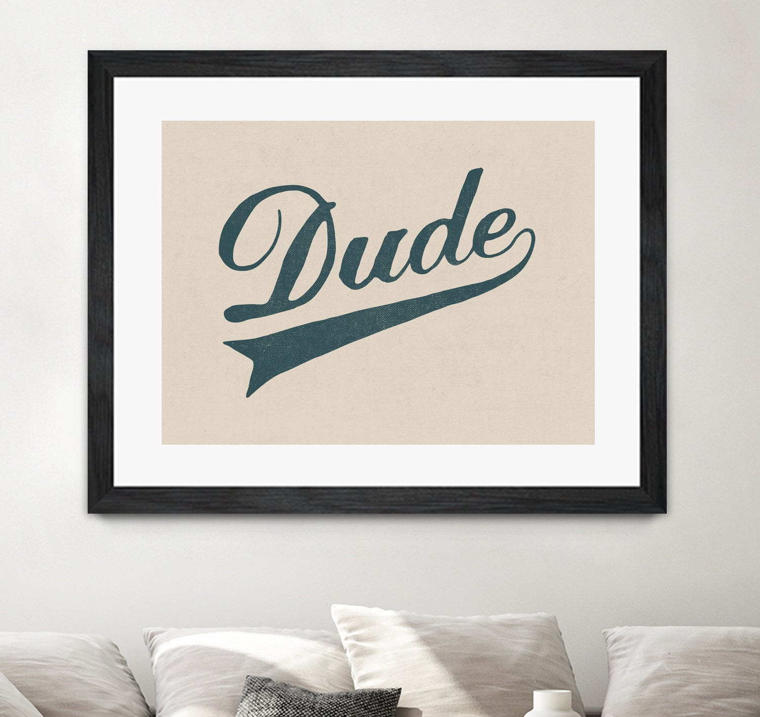 Dude by Florent Bodart on GIANT ART - brown typography