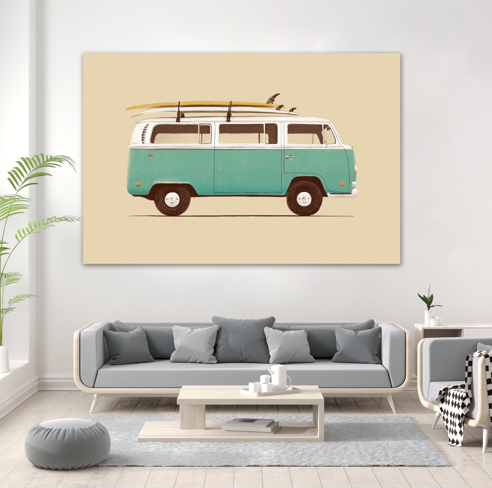 Blue Van by Florent Bodart on GIANT ART - blue digital drawing