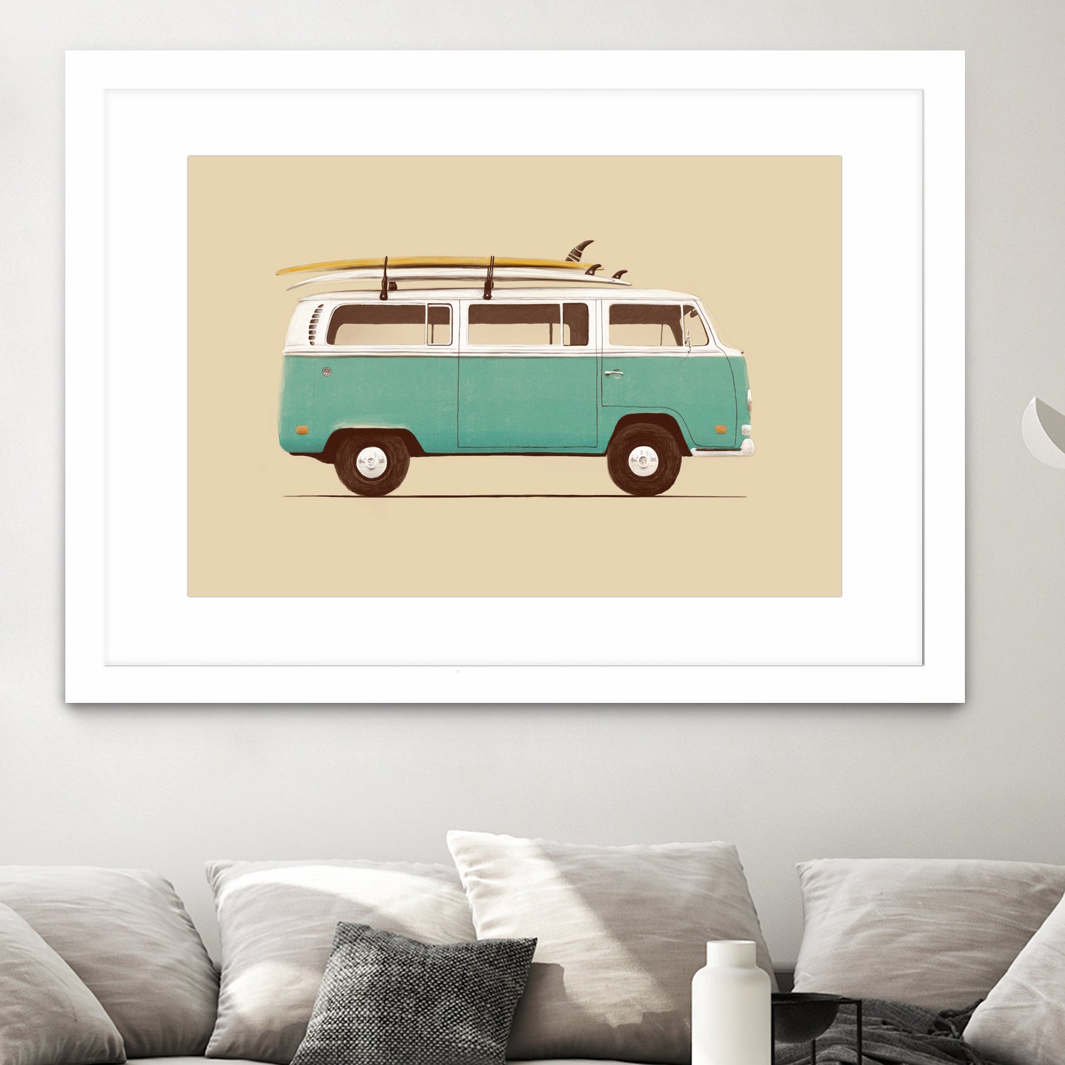 Blue Van by Florent Bodart on GIANT ART - blue digital drawing