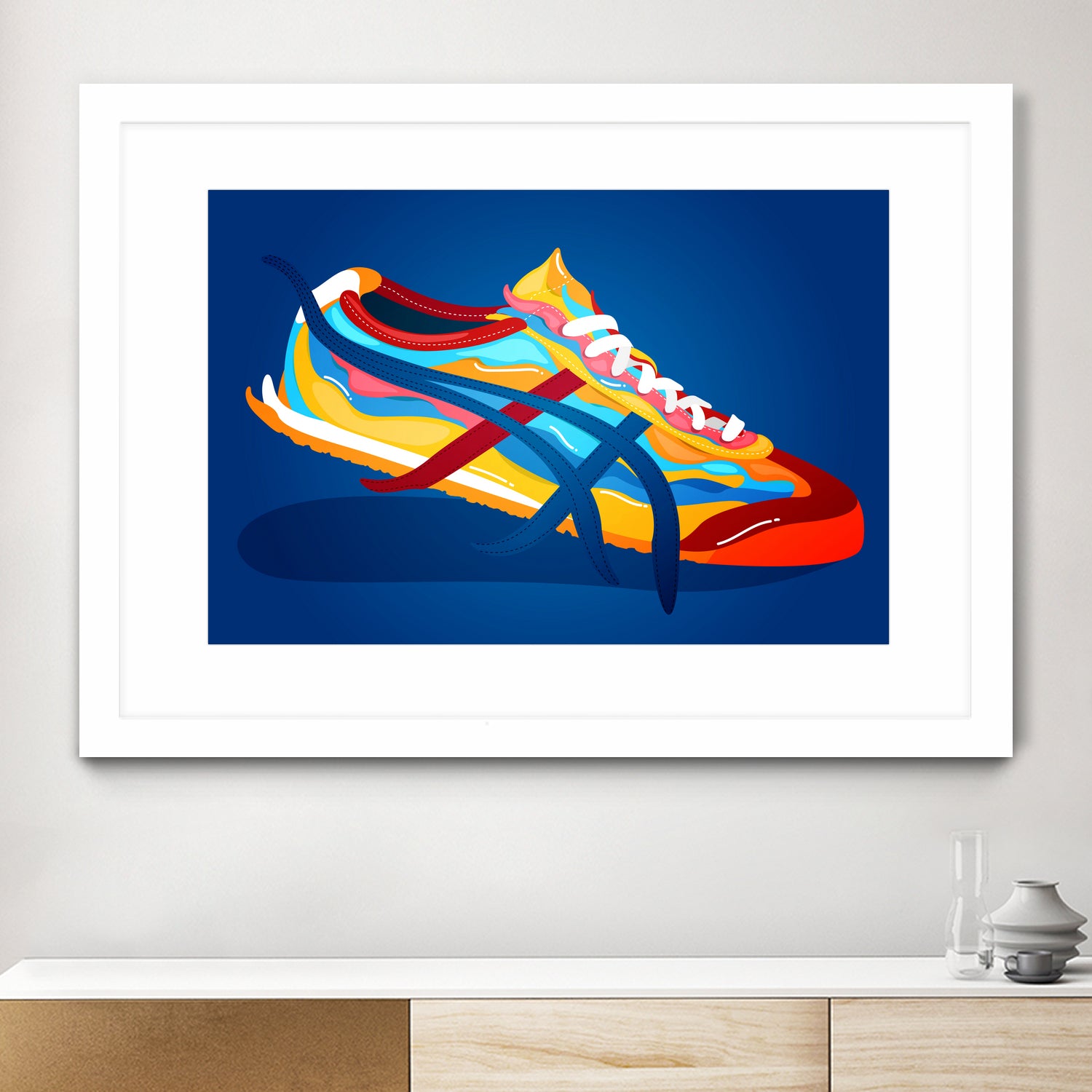 The Classic Series: Onitsuka Tiger Mexico 66 by Michelle Karyl Nerona on GIANT ART - white digital painting