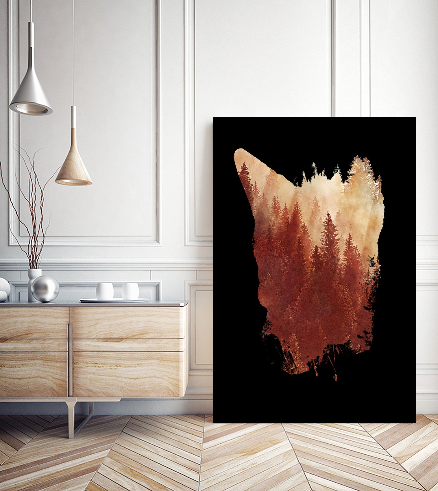 Blind Fox by Robert Farkas on GIANT ART - red digital painting