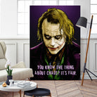 Joker Says by Dan Avenell on GIANT ART - fuchsia digital painting