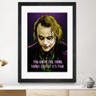 Joker Says by Dan Avenell on GIANT ART - fuchsia digital painting