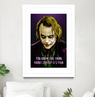 Joker Says by Dan Avenell on GIANT ART - fuchsia digital painting