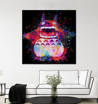 Totoro by Alessandro Pautasso on GIANT ART - black digital painting