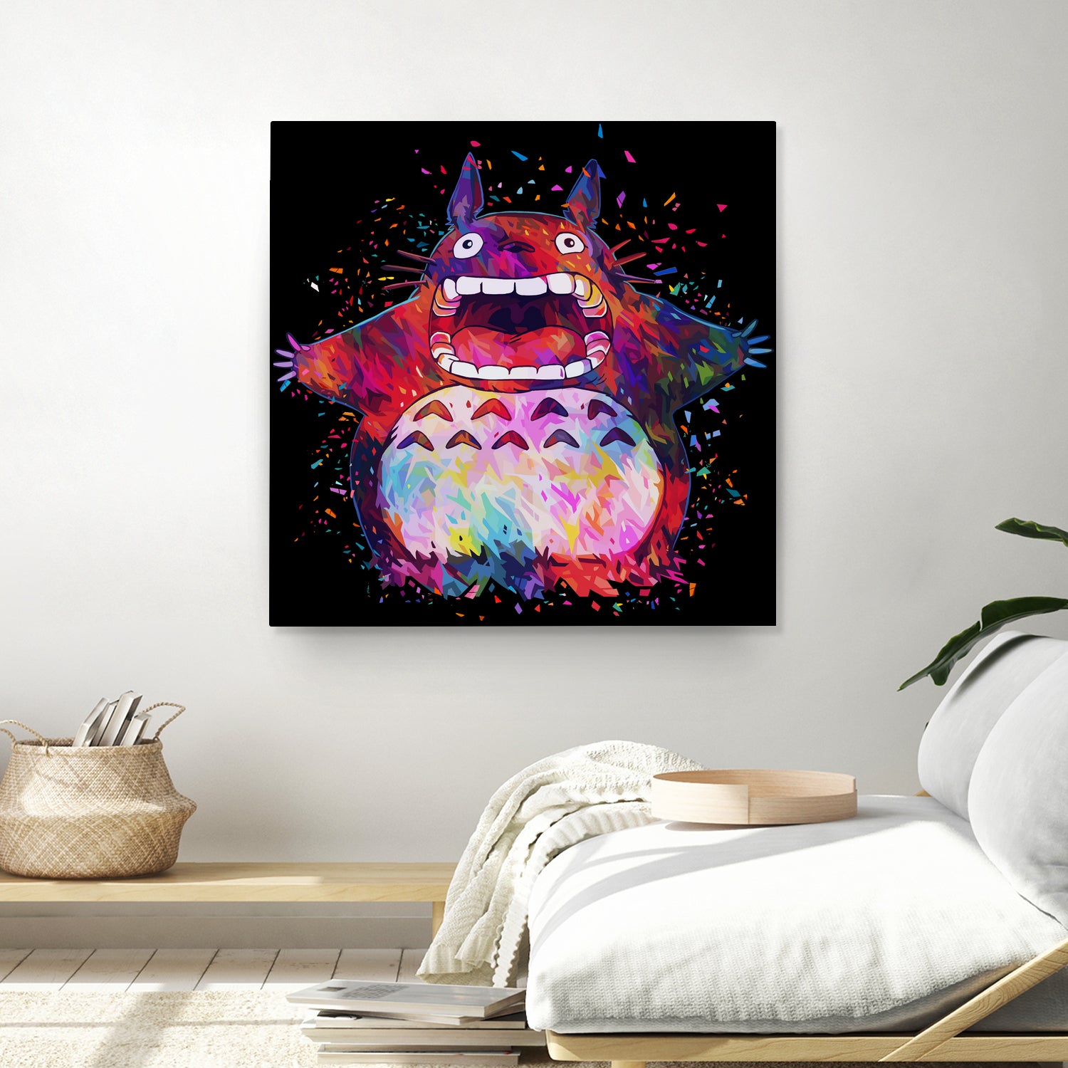 Totoro by Alessandro Pautasso on GIANT ART - black digital painting