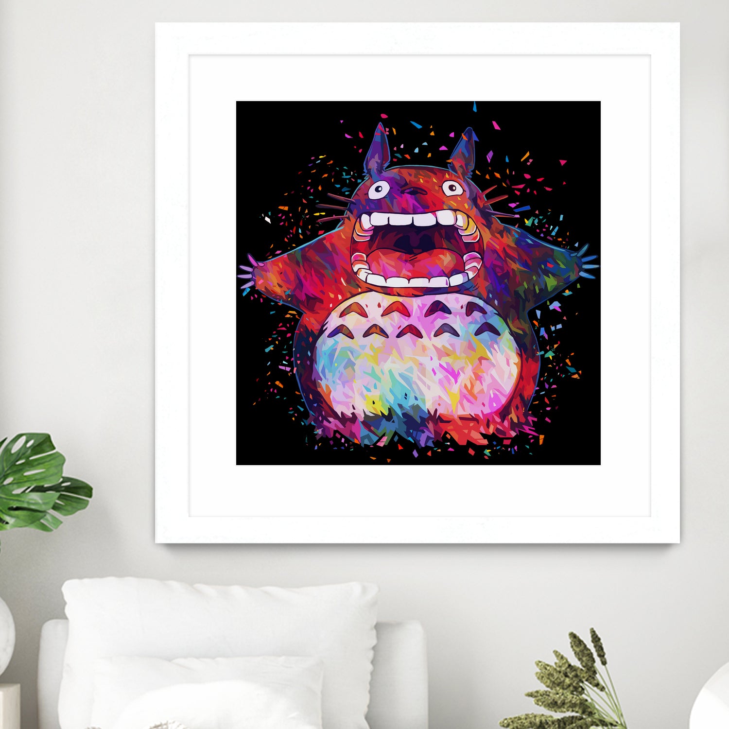 Totoro by Alessandro Pautasso on GIANT ART - black digital painting