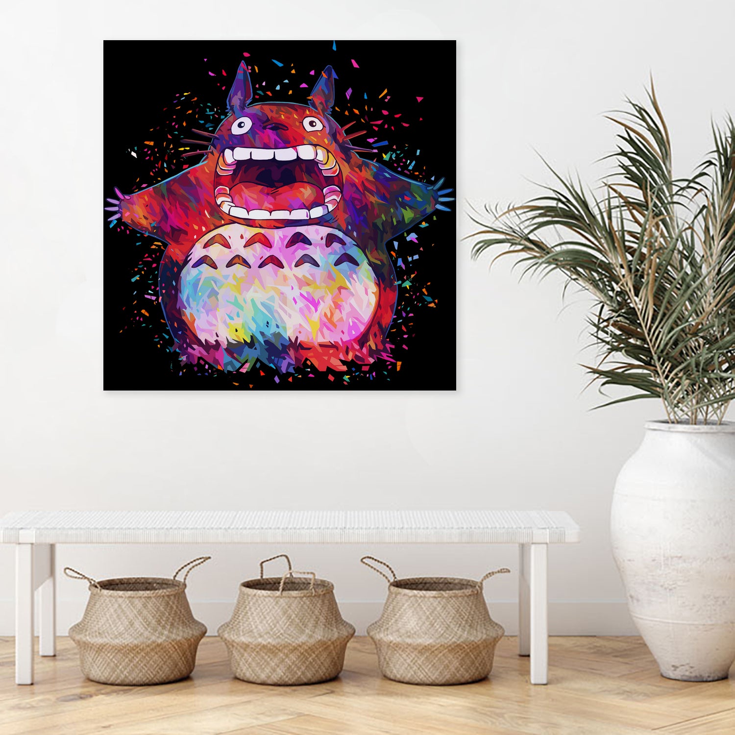 Totoro by Alessandro Pautasso on GIANT ART - black digital painting