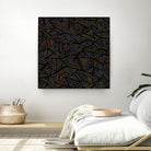 Ab Linear Rainbow B by Emeline Tate-Robertson on GIANT ART - black digital painting