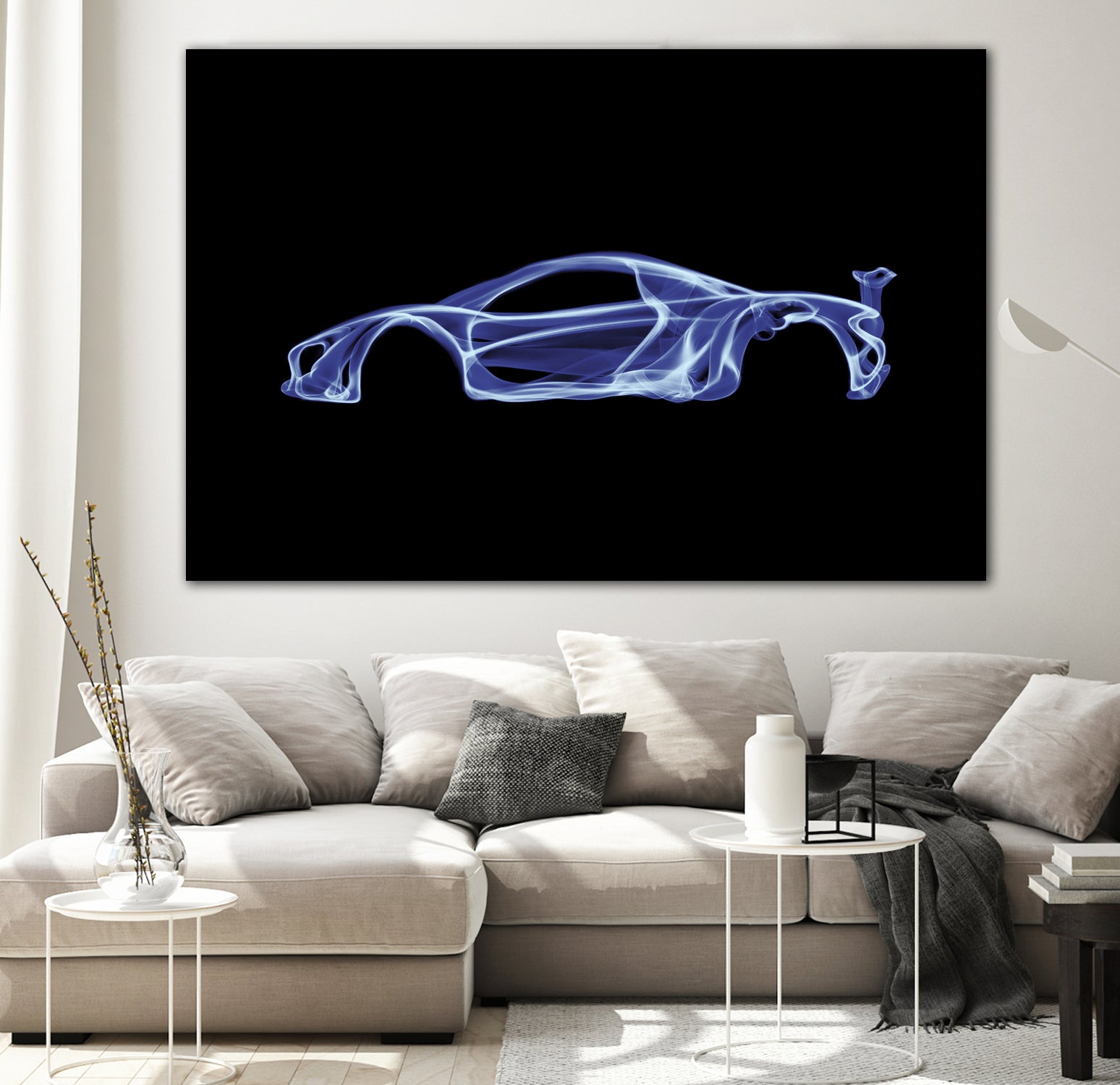 McLaren P1 by Octavian Mihai Mielu on GIANT ART - blue digital painting